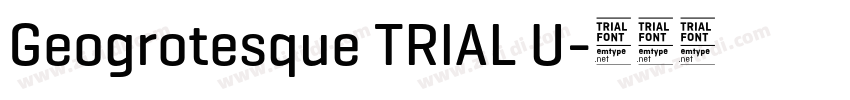 Geogrotesque TRIAL U字体转换